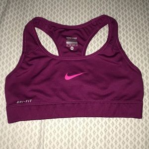 Magenta/Neon Pink Nike Sports Bra